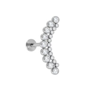 Labret Cluster in Titanio ASTM F136 con Zirconi