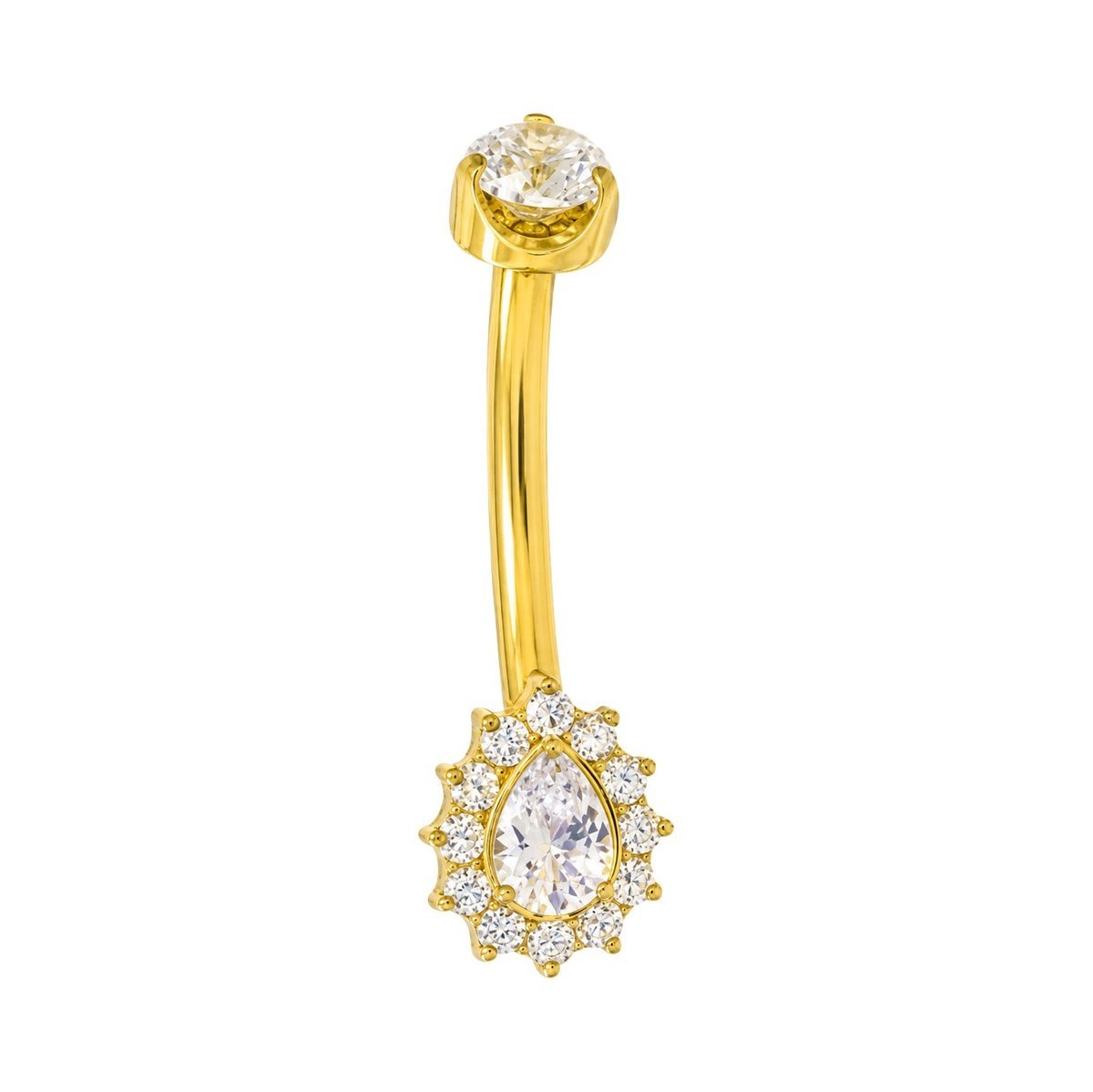 UMBIGO GOTA CRAVEJADA CZ TIT (CX7)