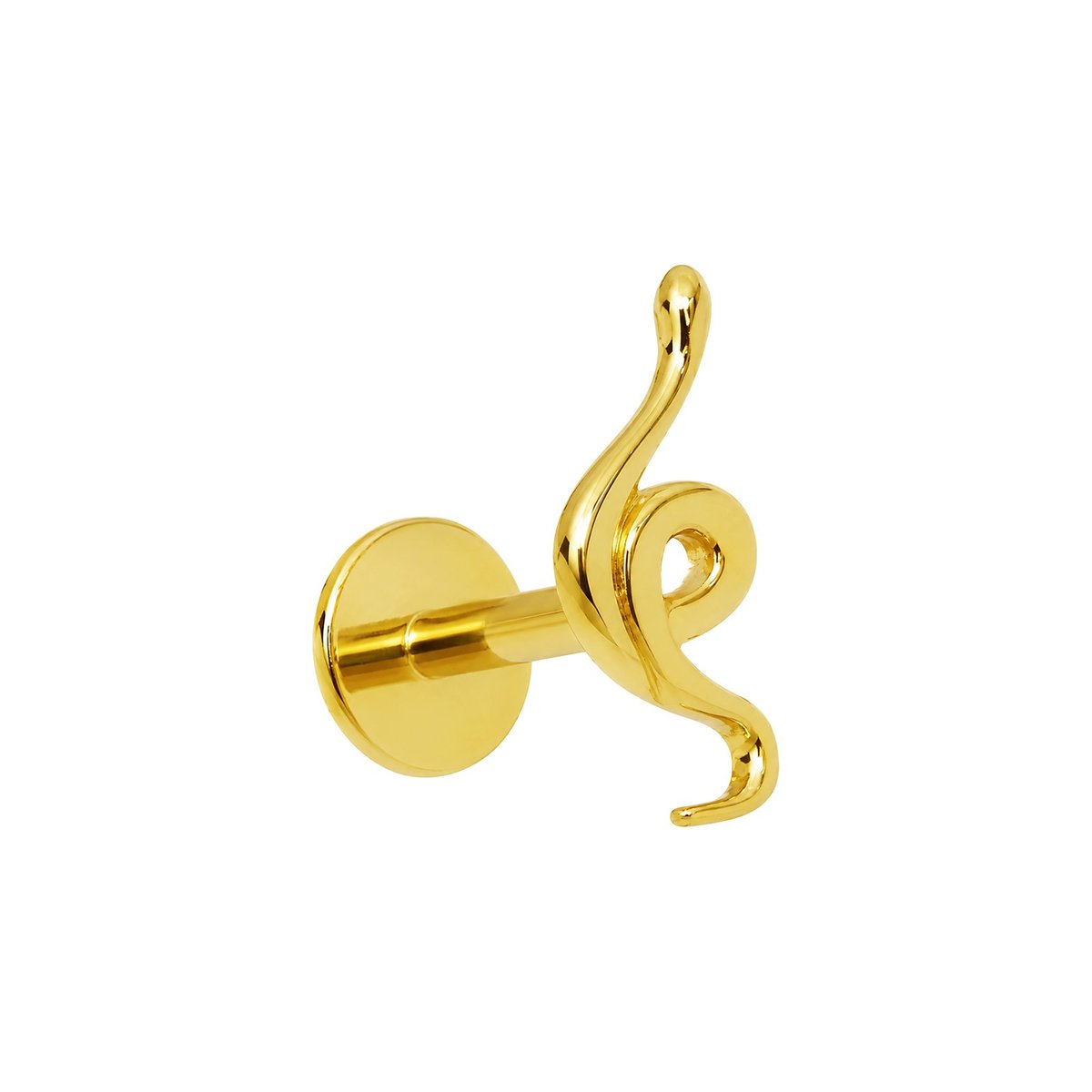 LBT SERPENTE ENLANCE TIT(CX43) — Cor: PVD Gold, Espessura x Comprimento: 1.2 x 6 mm