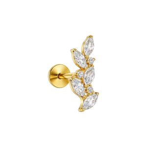 LBT RAMO SUBLIME CZ TIT (CX 42) — Cor: PVD Gold, Pedra: Branco