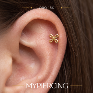 Terminale Love Liscio in Oro 18k