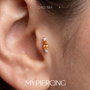 Terminale in Oro 18k con Created Diamond