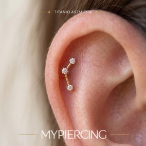 Mini Labret Costellazione 3mm in Titanio con Zirconi