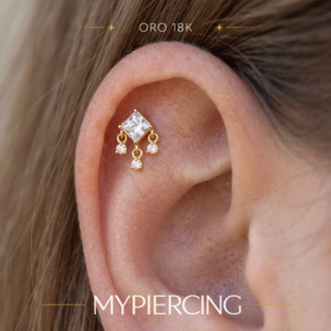 18k gold top with premium zirconia