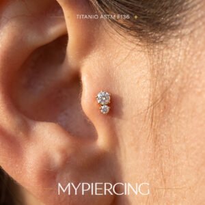 Labret 2 Zirconie in Titanio ASTM F136 Push Pin