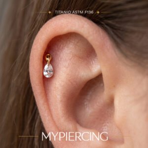 Labret Spike Goccia pendente in Titanio ASTM F136