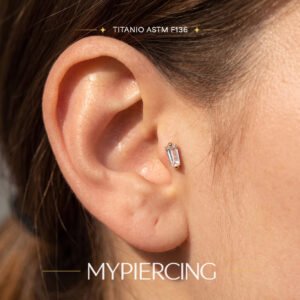 Labret Mini Trapezio di Titanio ASTM F136