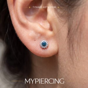 Labret di Titanio con Zirconi