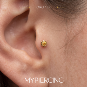 Terminale Esagono di Citrino di Oro 18k