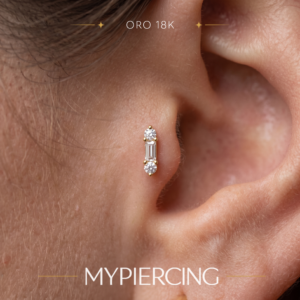 Terminale in Oro 18k con Diamanti Sintetici