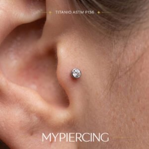 Labret Punto di Luce in Titanio ASTM F136 Push Pin