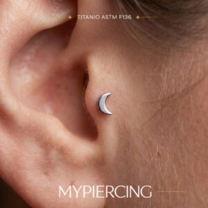 Smooth star and moon in ASTM F136 titanium