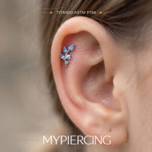 Labret in Titanio con Zirconi